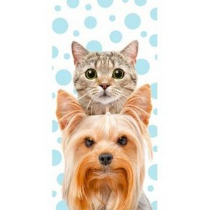 Osuška kočka a pes, 70 x 140 cm
