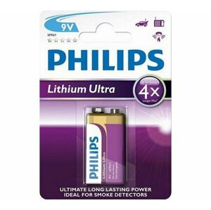 Philips Lithium Ultra 9 V baterie 1 ks