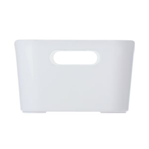 Plastový úložný box, bílá
