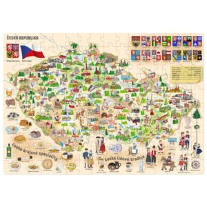 Popular Puzzle Mapa České republiky, 160 dílků