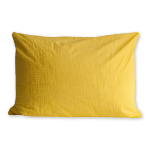 Povlak na polštářek krep žlutá, 50 x 70 cm