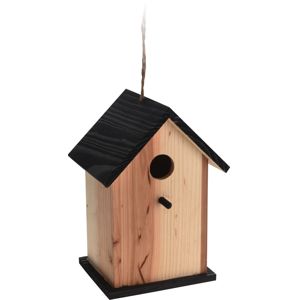 Ptačí budka Bird house hnědá, 15,5 x 13 x 22 cm