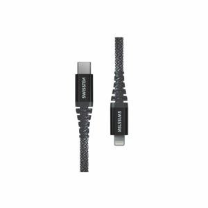 SWISSTEN Nabíjecí kabel kevlarový USB-C Lightning, 1,5 m