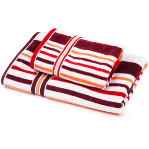 Sada Stripes Eva ručník a osuška, 70 x 140 cm, 50 x 100 cm