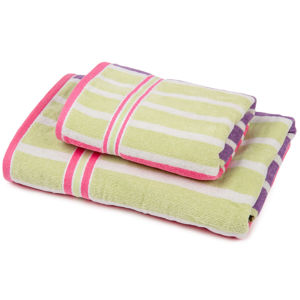 Sada Stripes Fine ručník a osuška, 70 x 140 cm, 50 x 90 cm
