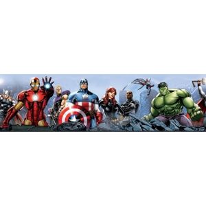 Samolepicí bordura Avengers, 500 x 14 cm