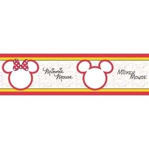 Samolepicí bordura Mickey Mouse a Minnie , 500 x 14 cm