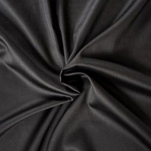 Saténové prostěradlo černá, 100 x 200 cm
