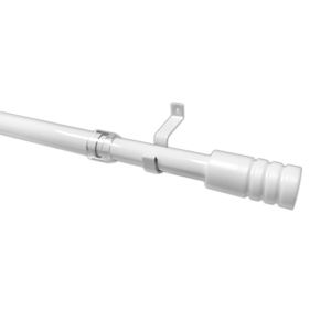 Gardinia Vitrážní tyčka Modern bílá 19 mm, 135 - 225 cm