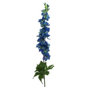 Umělá květina Delphinium, modrozelená