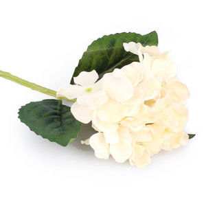 Umělá květina Hortenzie, bílá