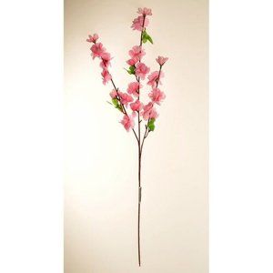Umělá větvička Broskvoň růžová, 65 cm