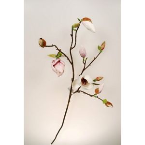 Umělá větvička Magnolie světle růžová, 95 cm