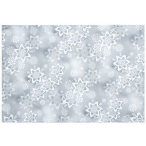Vánoční ubrus Hvězdy stříbrná, 30 x 45 cm