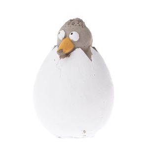 Velikonoční dekorace Vajíčko s ptáčkem, 11 cm