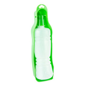Zvířecí cestovní láhev s miskou Puppy, zelená